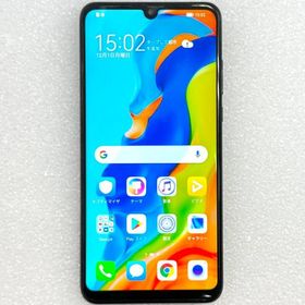 HUAWEI P30 lite MAR-LX2J ミッドナイトブラック / simフリー版 白ロム