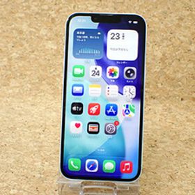 【中古 美品】国内版SIMフリー iPhone 13 128GB スターライト 白 MLND3J/A 本体 一括購入(QKA814-2)