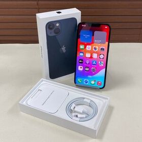 ☆美品/中古品☆ au iPhone 13 128GB MLNC3J/A Midnight ミッドナイト 〇判定 SIMフリー バッテリー最大容量84%
