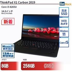 中古 ノートパソコン Lenovo レノボ ThinkPad X1 Carbon 2019 20QES86V00 Core i5 メモリ：8GB 6ヶ月保証