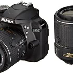 【中古】Nikon デジタル一眼レフカメラ D3300 ダブルズームキット2 ブラック