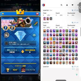 大会世界2桁/CRL3年連続20勝/ほぼ全キャラ限界突破/ふきふき所持/タワーLv75 | クラロワ(クラッシュロワイヤル)のアカウントデータ、RMTの販売・買取一覧