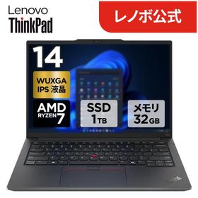 ntc 【公式・直販】ノートパソコン Lenovo ThinkPad E14 Gen 6 14インチ WUXGA IPS液晶 AMD Ryzen 7 メモリ 32GB SSD 1TB Windows11