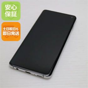 【中古】超美品 SIMフリー Galaxy S10 プリズムホワイト スマホ 白ロム 中古スマホ 本体 土日祝発送OK