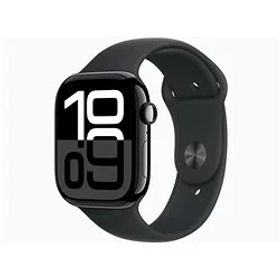 Apple Watch Series 10 GPSモデル 46mm MWWP3J/A [ジェットブラック・ブラックスポーツバンド S/M] アップルウォッチ
