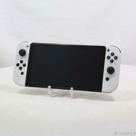 【中古】Nintendo(任天堂) Nintendo Switch 有機ELモデル Joy-Con(L)／(R) ホワイト 【198-ud】