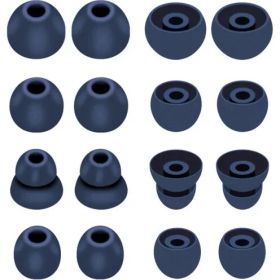 16ピース ネイビー イヤーチップ イヤーバッド イヤージェル Beat s by dr dre Powerbeats Pro JNSA イヤーチップ イヤージェル Powerbeats Pro/Beat s X SML ダブルフランジに対応 ネイビー