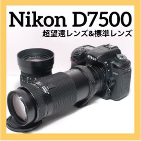 ニコン(Nikon)の美品✨高速連写✨Nikon D7500✨ スマホ転送✨超望遠レンズ✨ダブルレンズ(デジタル一眼)