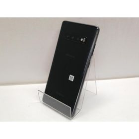 【中古】SAMSUNG docomo 【SIMロック解除済み】 Galaxy S10+ SC-04L Prism Black【仙台イービーンズ】保証期間１ヶ月【ランクB】