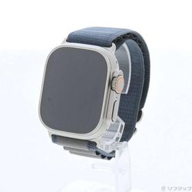 〔中古〕Apple(アップル) Apple Watch Ultra 2 GPS + Cellular 49mm チタニウムケース ブルーアルパインループ〔344-ud〕