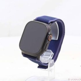 〔中古〕Apple(アップル) Apple Watch Ultra 2 GPS + Cellular 49mm ブラックチタニウムケース ブルートレイルループ〔344-ud〕