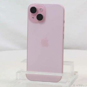 【中古】Apple(アップル) iPhone15 128GB ピンク MTMJ3J／A SIMフリー 【377-ud】