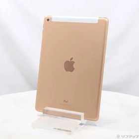 〔中古品〕 iPad 第6世代 32GB ゴールド NRM02J／A auロック解除SIMフリー【262】