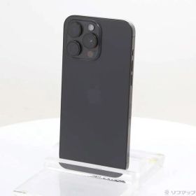 〔中古品〕 iPhone15 Pro Max 256GB ブラックチタニウム MU6P3J／A SIMフリー【262】