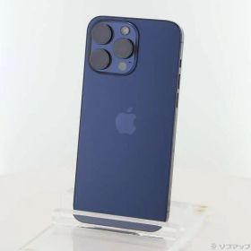 〔中古品〕 iPhone15 Pro Max 256GB ブルーチタニウム MU6T3J／A SIMフリー【262】