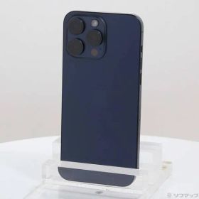 〔中古品〕 iPhone15 Pro Max 256GB ブルーチタニウム MU6T3J／A SIMフリー【368】