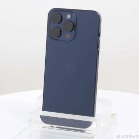〔中古品〕 iPhone15 Pro Max 512GB ブルーチタニウム MU6X3J／A SIMフリー【196】