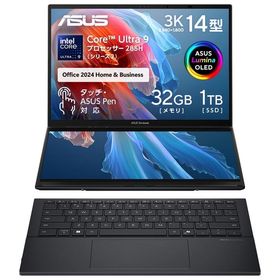 ASUS｜エイスース 14.0型 デュアルディスプレイASUS Zenbook DUO UX8406CA U9321WS(OLED/Core Ultra 9/ 32GB/ 1TB SSD) UX8406CA-U9321WS 返品種別A