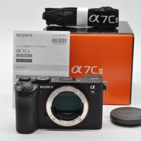 ＜極上美品!!＞ SONY ソニー α7C II ボディ ブラック [ILCE-7CM2 B] ※ショット数、１３４３回!!※ ♪元箱＆スタートガイド付き♪