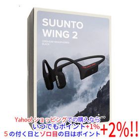 スント ワイヤレスイヤホン 骨伝導 SUUNTO WING 2 SS051259000 Black