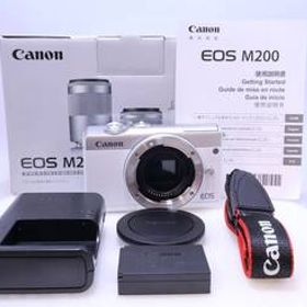 【ほぼ新品】Canon EOS M200 ボディー ホワイト EOSM200WH-BODY ミラーレス一眼カメラ