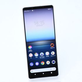 【液晶美品】SIMフリー au Xperia 1 II SOG01 ホワイト