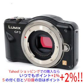 【中古】Panasonic LUMIX DMC-GF3-K ボディ エスプリブラック 本体いたみ