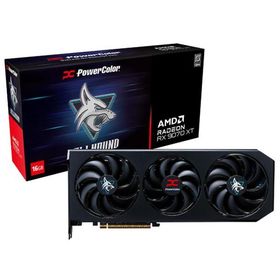 PowerColor Hellhound AMD Radeon RX 9070 XT 16GB GDDR6 グラフィックカード/2.5スロット トリプルファンクーラー(RX9070XT 16G-L/OC)