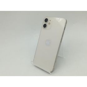 【中古】Apple SoftBank 【SIMロック解除済み】 iPhone 12 mini 64GB ホワイト MGA63J/A【広島】保証期間１ヶ月【ランクC】