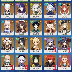 【六神 | 武器50/80】シトラリ マーヴィカ+餅 スカーク 申鶴+餅 鍾離 雷電将軍 フリーナ | 原神のアカウントデータ、RMTの販売・買取一覧