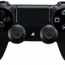 【中古】ワイヤレスコントローラー (DUALSHOCK 4) ジェット・ブラック 【メーカー生産終了】