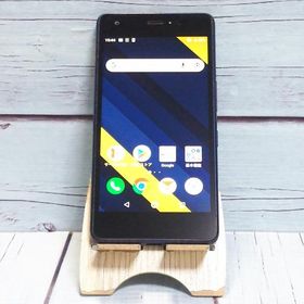 au Qua phone QZ 京セラ KYV44 インディゴ 本体 白ロム SIMロック解除済み SIMフリー C624272