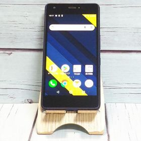 au Qua phone QZ 京セラ KYV44 インディゴ 本体 白ロム SIMロック解除済み SIMフリー C625014