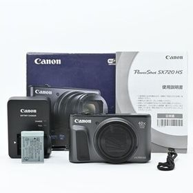 ＜良品＞ Canon PowerShot SX720 HS ブラック｜光学40倍ズーム×高画質コンパクト｜フラッシュ不稼働｜元箱付