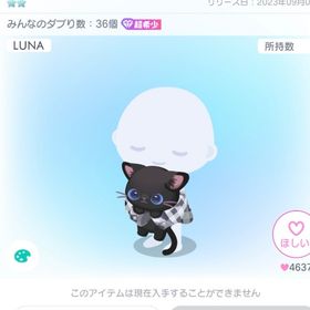 LUNA黒猫抱っこトップス | ピグパ(ピグパーティ)のアカウントデータ、RMTの販売・買取一覧