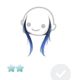 UNIQUEロングもみあげエクステ/青 | ピグパ(ピグパーティ)のアカウントデータ、RMTの販売・買取一覧