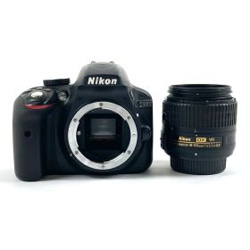 ニコン Nikon D3300 18-55 VR II レンズキット ブラック デジタル 一眼レフカメラ 【中古】
