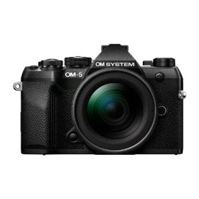 OM SYSTEM デジタル一眼カメラ・12-45mm F4．0 PROレンズキット OM-5 Mark II ブラック OM-5MARKII12-45MMKITBLK [OM5MK2LK1245BLK]【RNH】