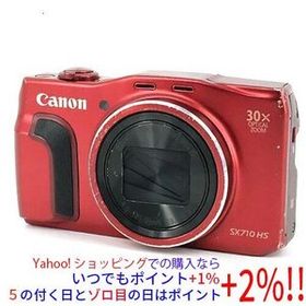 【中古】Canon製 PowerShot SX710 HS レッド 2030万画素 本体のみ 本体いたみ