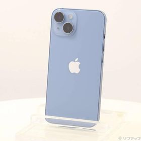 〔中古〕Apple(アップル) iPhone14 128GB ブルー MPVJ3J／A SIMフリー 〔ネットワーク利用制限▲〕〔344-ud〕