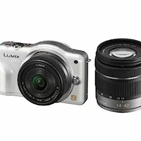 【中古】（非常に良い）パナソニック ミラーレス一眼カメラ LUMIX GF3 ダブルズームキット シェルホワイト DMC-GF3W-W