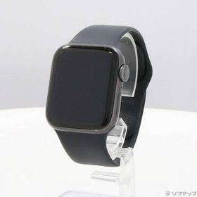 〔中古〕Apple(アップル) Apple Watch Series 6 GPS 40mm スペースグレイアルミニウムケース ブラックスポーツバンド〔377-ud〕