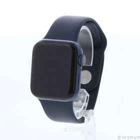 〔中古〕Apple(アップル) Apple Watch Series 6 GPS 40mm ブルーアルミニウムケース ディープネイビースポーツバンド〔352-ud〕