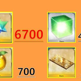 初期垢 聖晶石6700個+呼符350枚+果実700枚+マナプリズム4000枚+その他 | FGOのアカウントデータ、RMTの販売・買取一覧