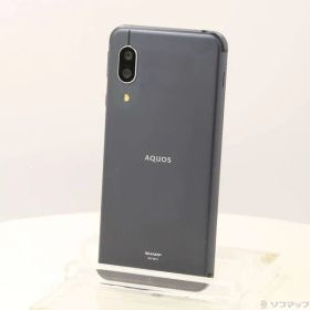〔中古品〕 AQUOS sense3 64GB ブラック SH-M12 SIMフリー【295】