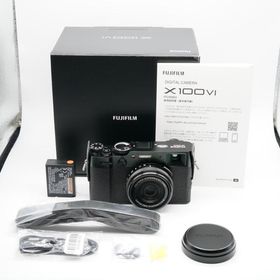 ほぼ新品 フジフイルム FUJIFILM X100VI ブラック シャッター回数5500回、あると嬉しい元箱・取説・付属品完備！