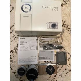 オリンパス(OLYMPUS)のオリンパス PEN E-PL10 ダブルズームキット ブラウン ミラーレス(ミラーレス一眼)