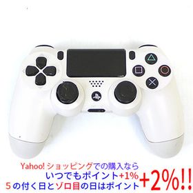 【中古】SONY ワイヤレスコントローラ DUALSHOCK4 グレイシャー・ホワイト CUH-ZCT1J 03 本体のみ いたみ