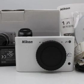 ＜＜化粧箱付き！！＞＞【美品】NIKON ニコン ミラーレス一眼カメラ Nikon 1 J1 ホワイト ボディ #LE202568911