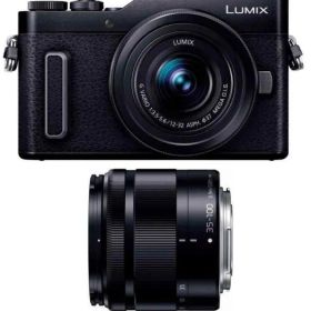 パナソニック ミラーレス一眼カメラ ルミックス GF10 ダブルレンズキット 標準ズームレンズ/望遠ズームレンズ付属 ブラック DC-GF10WA-K